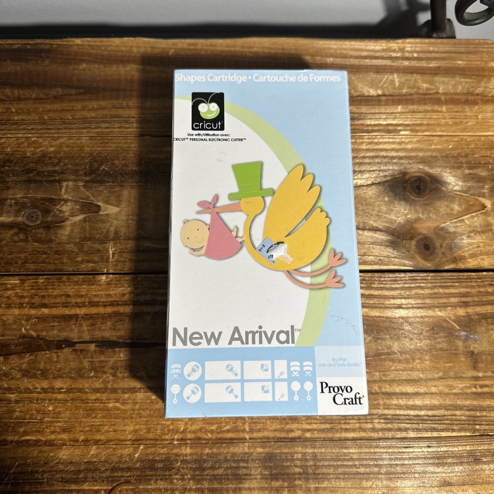 Cricut Cartridge - New Arrival - w/ Box, Overlay ,Manual, Font